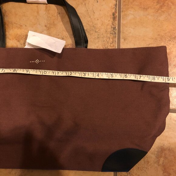 Swarovski Crystal Brown Canvas Tote Brand New with Crystals - Picture 6 of 7